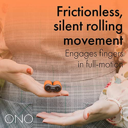 ONO Roller - Handheld Fidget Toy for Adults | Help Relieve Stress, Anxiety, Tension | Promotes Focus, Clarity | Compact, Portable Design (Orange, Junior Size - ABS Plastic) - size: Junior Size, style: ABS Plastic - Orange
