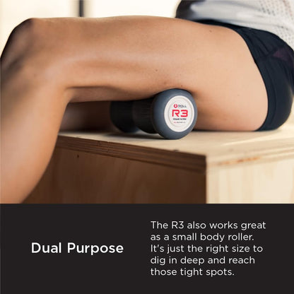 ROLL Recovery R3 (Onyx Black) - Orthopedic Foot & Plantar Fascia Massage Roller - color: Onyx Black