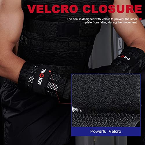 Wrist Ankle Weights with Removable Steel Bars, 1 Pair Adjustable Arm Leg Weights for Men and Women, No Leakage Design, Weighted Wrist Bands for Walking Jogging Yoga Pilates