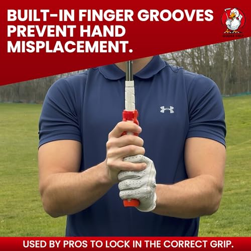 Golf Grip Trainer – Golf Training Aid for Correct Hand Positioning, Fits All Golf Clubs, Build Proper Grip Fundamentals for Consistent Practice - size: Large (Fits Oversize/Jumbo Grips)