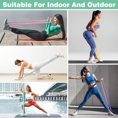Resistance Bands for Working Out, Exercise Bands, Workout Bands, Pull Up Assistance Bands for Body Stretching Training Physical Therapy Muscle Training for Men & Women