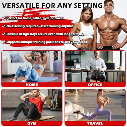 3rd Gen Thigh-Train 0-100 lbs Adjustable Resistance Inner Thigh Train Exercising Counter with Leg Straps Band Pelvic Floor Kegel Hip Exercise Workout Equipment Pilates Women Men (Black)
