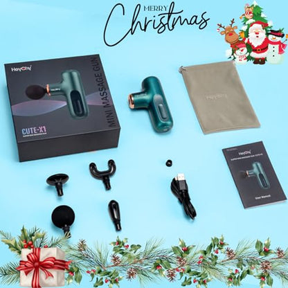 Super Mini Massage Gun, Percussion Deep Tissues Muscle Massager, Compact Sports Travel Massage Gun, Portable Handheld Massager for Home, Gym, Office, Outdoors