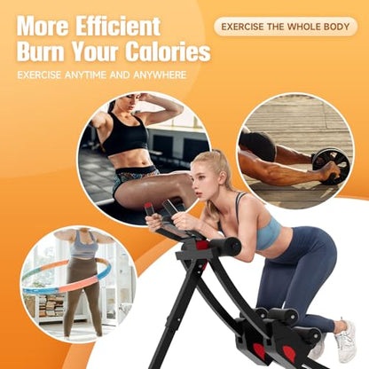 Ab machine, AB trainer machine,workout equipment for Home Gym Strength Training, Ab workout equipment, AB machine for stomach workout, Foldable abdominal trainer for Men and Women exercise