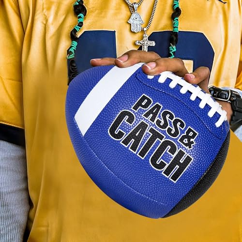 PassCatch Training Football, Combo Set, with Receiver Trainers Hand Straps, Enhance PassCatch Skills