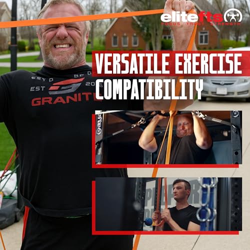 EliteFTS Pro Resistance Band - Boost Core Stability and Flexibility with This Portable, Joint-Friendly Tool - size: Pair, style: PRO LIGHT RESISTANCE BAND