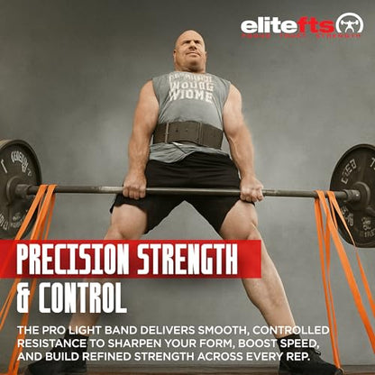 EliteFTS Pro Resistance Band - Boost Core Stability and Flexibility with This Portable, Joint-Friendly Tool - size: Pair, style: PRO LIGHT RESISTANCE BAND