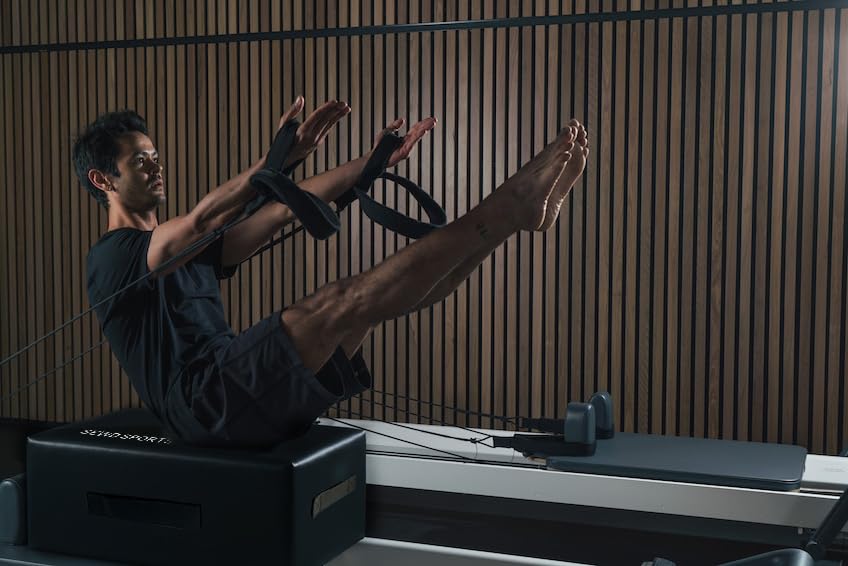 Pilates Sitting Box for Pilates Reformer by SEWD - Pilates Equipment for Home Gym and Professional Studio Use, Pilates Reformer Accessory for Pilates Exercises