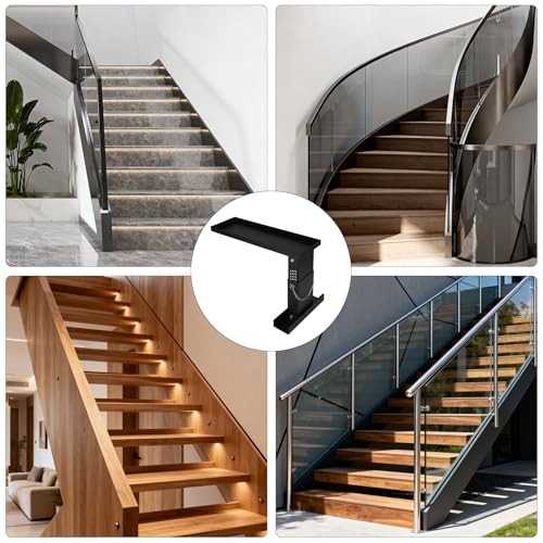 Ladder Extender for Stairs, Heavy-Duty Ladder Levelers for Extension Ladders, Non-Slip Design, 10.2"- 16.5" Adjustable Height, 20"L x 7.5"W Platform for Extension/Straight/Telescopic Ladders
