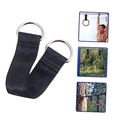 Kisangel 2 Pcs Connective Band Exercise Hanging Belts Lightweight Pullup Hanging Straps for Easy Installation and Storage Portable Fitness Aid for Home Travel