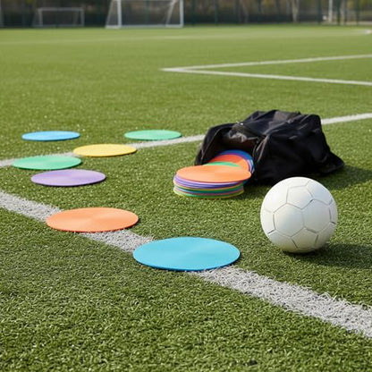 TPE Training Marker Disc, Flat Sports Field Marker for Agility Drills, 9.06 Inch (1 PC)