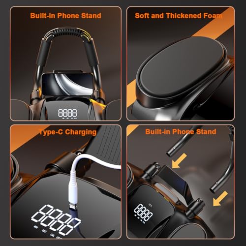 Ab Roller Wheel with Knee Mat - Abdominal Exercise Roller with Elbow Support, Automatic Rebound Abdominal Wheel, Abs Workout Equipment for Women Men
