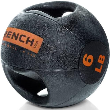 Dual Grip Medicine Ball w/Handles 6 lb (New)