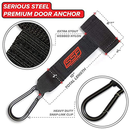 Resistance Exercise Band and Resistance Tube Anchors (Strap or Door Anchor)