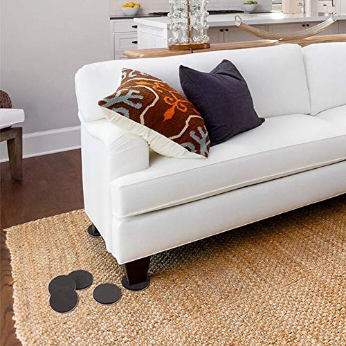 Felt Furniture Sliders, 20pcs-3 1/2” Furniture Sliders for Carpet, Furniture Pads Hardwoods Floors, Heavy Furniture Movers Sliders, Reusable Moving Pads, Floor Protectors for Carpet