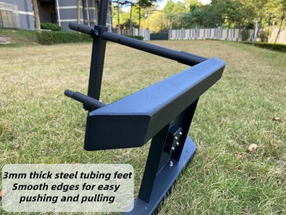 Weight Sled for Training Adjustable Handle Push-Pull Workout Sled Fitness Sled for Athletic Exercise, Speed Improvement and Strength Training