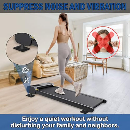 4 Pcs Walking Pad Mat, Treadmill Mat Pads, 4" x 4" x 0.2" Double-Sided Non-Slip Exercise Equipment Mat, High Density Silicone Anti Vibration Pad for Protect Floors, Noise Reduction - size: 4"x4"x0.2" (4PCS)