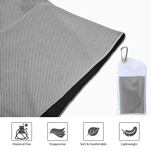 4 Pack Cooling Towels (40"x12") - Instant Cooling Reusable Microfiber Towels for Sports, Gym, Camping, Yoga, Fitness & More