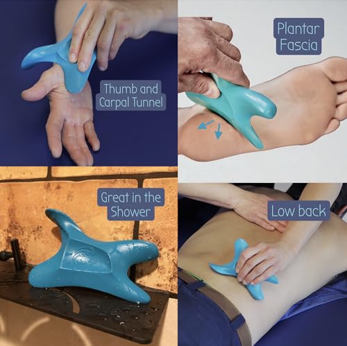 The Wave Tool, The Ultimate Soft Tissue Release All-in-One Ergonomic Scraper and Massage Bodywork Tool for Trigger Points, Muscle Pain, Scars, and Athletic Recovery, Made in USA (Deep sea Teal)