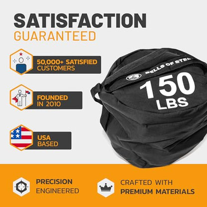 Strongman Sandbag Bells of Steel - Fitness Sand Bag for Weight Training - style: 300 lb