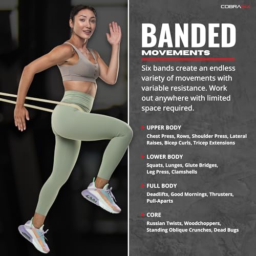 Resistance Bands for Working Out, Light Stretching Bands, Long Loop Exercise Bands for Strength Training, Pull Ups Assistance, Physical Therapy, Mobility and Home Gym for Men and Women