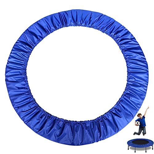 Mini Trampoline Spring Cover 36 38 40 45 60inch Small Trampoline Pad Replacement 3 Layers Thickened & Widened, 800D Tear-Resistant Oxford Cloth, fit Indoor Trampoline for Toddlers - color: Blue, size: 96cm(38inch)