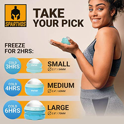 Sparthos Cold Ice Massage Roller Ball, Cryosphere Massager -Mint-54mm - color: Electric Blue, style: 54mm (Pack of 1)