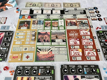 Devir - Rock Hard: 1977 Board Game, Music Industry Strategy Game with Worker Placement, Rock Band Simulation Game for Teens and Adults, Ages 16+, 2–5 Players, 90 Playtime, (English Version)