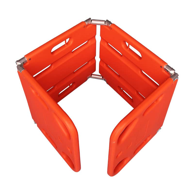 Plastic Folding Stretcher, Four-fold, Two-fold, Water-Floatable Spinal Fixation Board, Spinal Board, Stretcher Bed, Patient Immobilization, Fracture Fixation, First Aid (Four-fold) - color: Four-fold