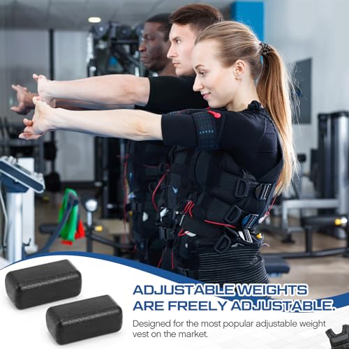 4 Pcs 2.6/3.3 lb Iron Weights for Weighted Vest, Cast Iron Ingots for Adjustable Weight Vest, Strength Training Equipment
