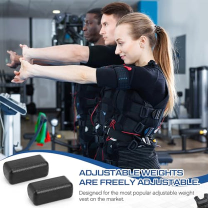 4 Pcs 2.6/3.3 lb Iron Weights for Weighted Vest, Cast Iron Ingots for Adjustable Weight Vest, Strength Training Equipment