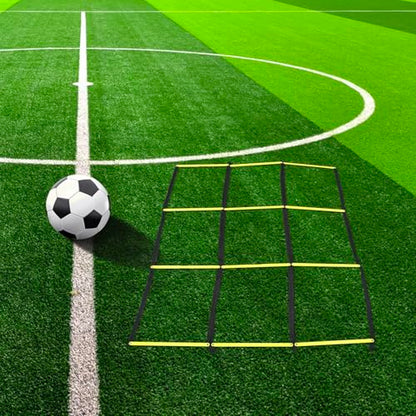 Multifunctional Agility Ladder Football Training Equipment Yellow Foldable Soccer Speed Ladder for Footwork Drills and Sports Agility Training