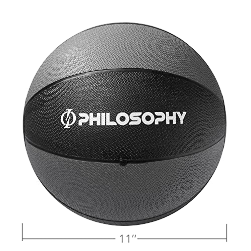 Philosophy Gym Medicine Ball - Weighted Fitness Non-Slip Ball