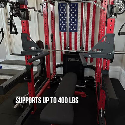 Rep Fitness Dip Bar Attachment | Home Gym Equipment | Pull Up Bar Accessory | Strength Training Attachment for PR-1000 Stationary Rack | Parallettes Bars | Power Tower Add-On | Calisthenics Gear