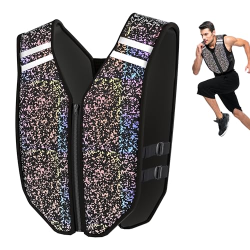 PROIRON Weighted Vest Soft Washable for Men Women 6.5lbs/11lbs/17.5lbs/22lbs,Fully Reflective Running Weight Vest,No Leakage Weighted Vest for Fitness,Workout,Weight Loss,Strength Training