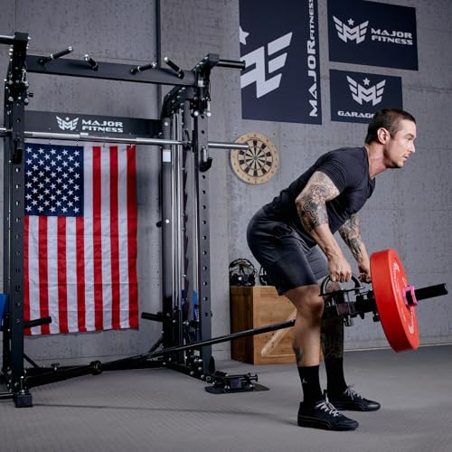 All-in-One B52 Standard Home Gym Smith Machine | with Power Rack, Cable Crossover, Dual Pulley System, Landmine, and Multi-Grip Pull-Up Bar – Heavy-Duty Fitness Equipment
