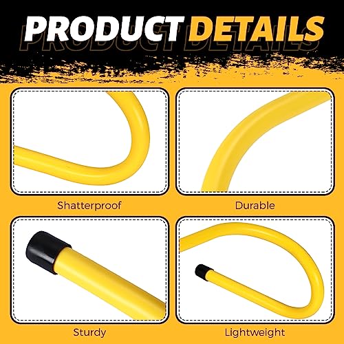 Wettarn 18 Pcs 6" Speed Training Hurdles Mini Agility Hurdles Bulk - color: Yellow