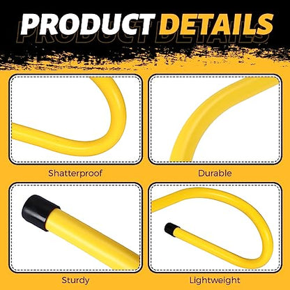 Wettarn 18 Pcs 6" Speed Training Hurdles Mini Agility Hurdles Bulk - color: Yellow