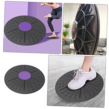 WOONEKY Household Equilibrium Balance Board for Non Slip PP Fitness Pedal for Stability Posture Improvement and Coordination Exercise Purple