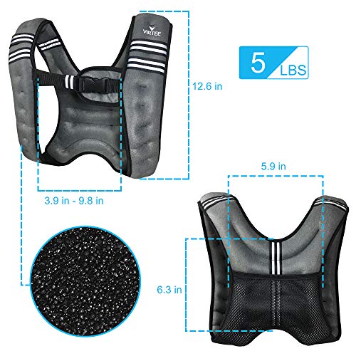 Weighted Vest Weight Vest for Men Women Kids 5/10/16 Lbs Weights, Body Weight Vests Adjustable for Running, Gym Workout, Jogging, Body Fitness