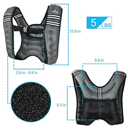 Weighted Vest Weight Vest for Men Women Kids 5/10/16 Lbs Weights, Body Weight Vests Adjustable for Running, Gym Workout, Jogging, Body Fitness