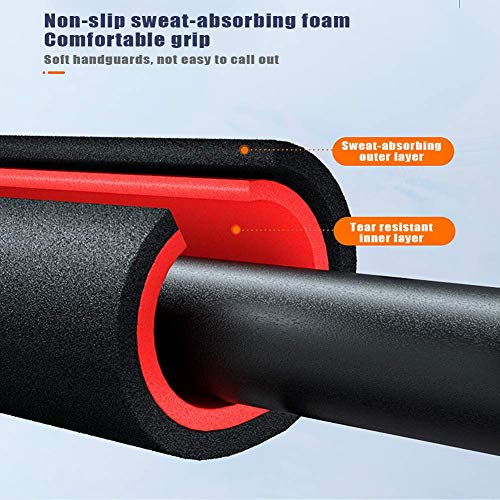 Pull Up Bar for Doorway, Chin Up Bar No Screw Installation Adjustable Dip Bars with Anti-Slip Mat & Locking Mechanism Heavy Duty Home Exercise Fitness Workout Strength Training