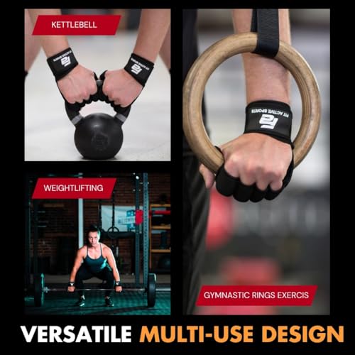 Gripper Weight Lifting Gloves with Wrist Wraps - Extra Grip & Padding for Lifting, Gym Workout, Cross Training Fitness, & Weightlifting. for Men & Women. No Calluses - size: Small