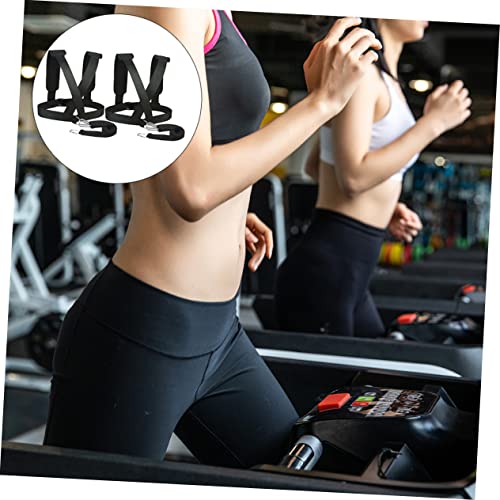 Toddmomy 2pcs Resistance Running Belt with Metal Buckles Padded Shoulder Straps for Strength Training Speed Improvement Outdoor Sled and Tire Pulling Fitness Harness