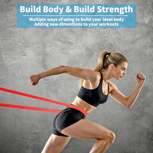 TPE Resistance Band, Heavy Duty Loop Design, Thick Non-Slip Elastic for Pull-Up Assistance, Strength Training and Yoga