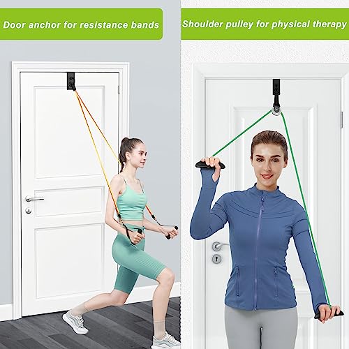 Heavy Duty Door Anchor Attachment and Shoulder Pulley for Rotator Cuff Recovery