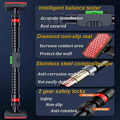 Pull Up Bar Safe Non Slip Door Corridor Pull Up Bar Easy To Install Without Screws 71-95Cm 27.9-37.4In Load 250Kg 551Ib