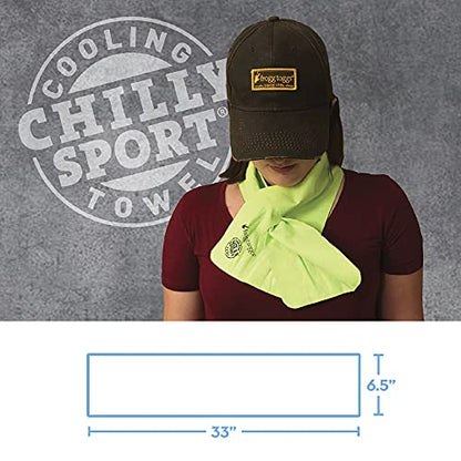 FROGG TOGGS Chilly Sport Cooling Neck Wrap & Head Band - color: Hot Pink