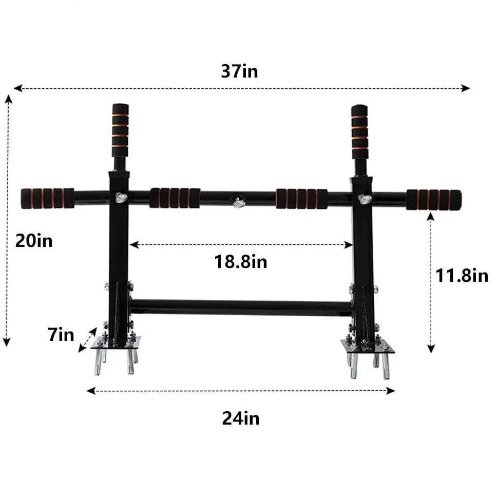 WnewTools Doorway Wall Mounted Pull Up Bar Heavy Duty Chin Gym Workout Training Fitnes Home Fitness Strength Training Equipment