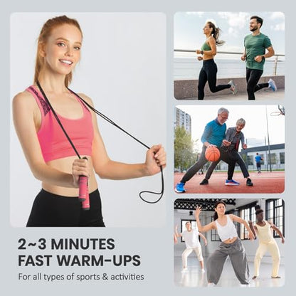 Digital Jump Rope with Smart Counter & Timer - Adjustable Speed Skipping Rope for Fitness, Weight Loss, Boxing, MMA - Tangle-Free Ball Bearings & Anti-Slip Handles for Men, Women, Kids.(Check 2026 New Evolution for 3s Rope Swap)